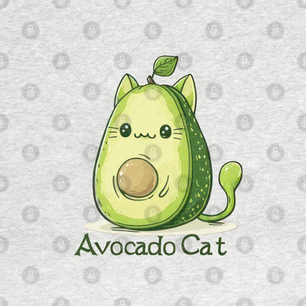 Avocado Cat by TooplesArt